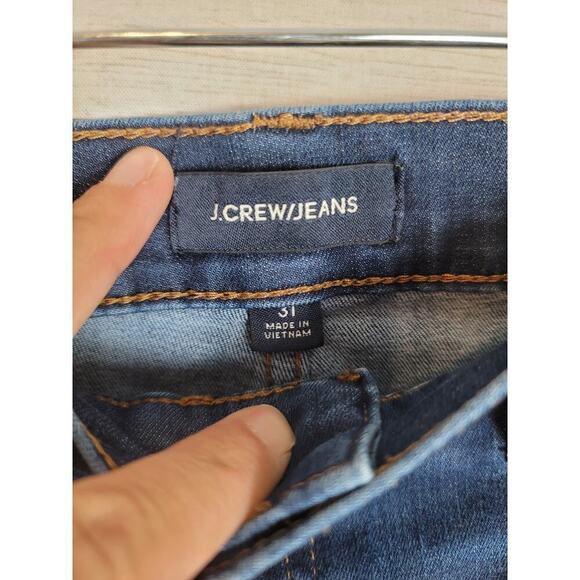 J.CREW JEANS 9" HIGH RISE TOOTHPICK MEDIUM WASH, SZ 31 - Picture 6 of 16